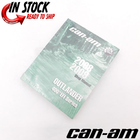CAN-AM 2008-2009 OUTLANDER 400 EFI SHOP SERVICE MANUAL REPAIR BOOK PN 219100311