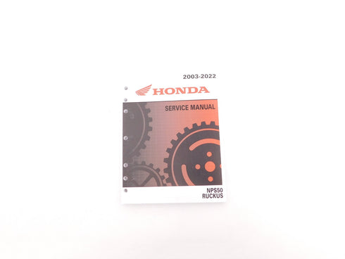 HONDA 2003 - 2024 RUCKUS NPS50 OEM SHOP MECHANIC SERVICE REPAIR MANUAL BOOK