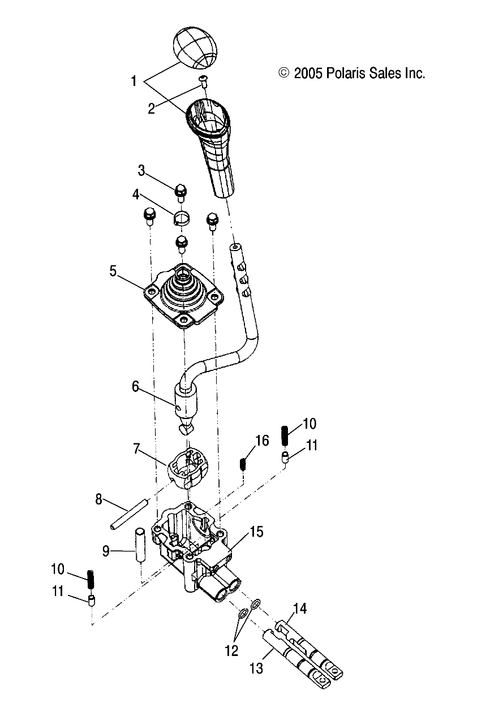 Polaris Selector Gear, Body, Genuine OEM Part 3233641, Qty 1