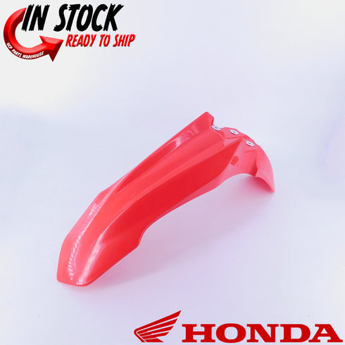 HONDA FRONT FENDER RED 2014-2017 CRF250R / 2014-2016 CRF450R GENUINE OEM NEW 6