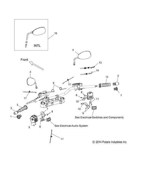 POLARIS VICTORY BAR END CAP GENUINE OEM NEW 5437103