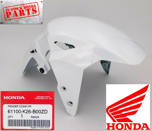 HONDA GROM 125 PEARL HIMALAYAS WHITE FRONT FENDER 17-18 61100-K26-B00ZD OEM