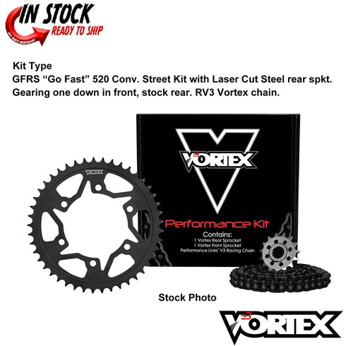 Yamaha FZS1000 / FZ1 01-05 Vortex 520 Chain and Sprocket Kit 15-44 Tooth CK6138