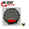 WOODCRAFT RACING RIGHT CLUTCH COVER - RED PLATE DUCATI 2020-2023 PIGNALE V2