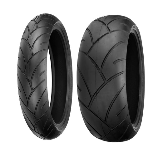 SHINKO 005 ADVANCE FRONT / REAR MOTORCYCLE TIRE KIT 200/50ZR17 120/70ZR17