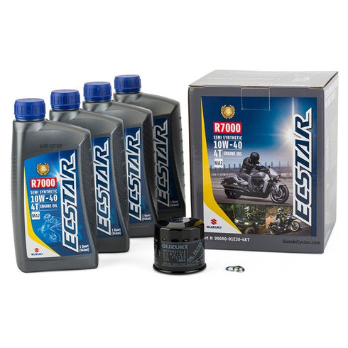 990A0-01E30-4KT SUZUKI ECSTAR R7000 SEMI SYNTHETIC 4 QT OIL CHANGE KIT