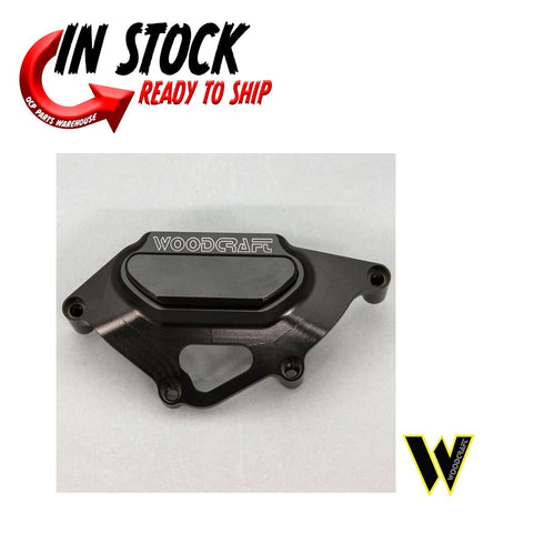 WOODCRAFT RACING LEFT ENGINE STATOR COVER PROTECTOR BLACK HONDA 08-23 CBR1000RR