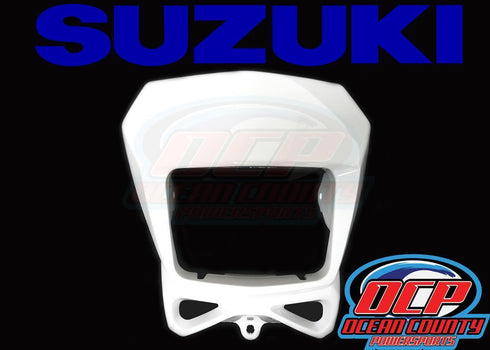 2002 - 2023 SUZUKI DR-Z DRZ 400S SM DR 200 650 OEM HEAD LIGHT COVER MASK WHITE