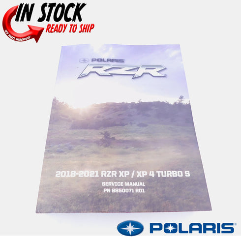 POLARIS SERVICE REPAIR MANUAL 2018-2021 RZR XP / RZR XP 4 TURBO S GENUINE OEM