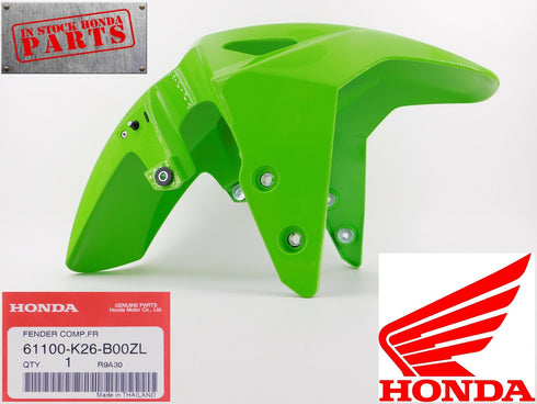 HONDA GROM 125 INCREDIBLE GREEN FRONT FENDER 2019 2020 61100-K26-B00ZL OEM