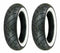 Shinko 100/90-19 & 160/70-17 777H.D. White Wall Tires 06-16 Harley-Davidson Dyna