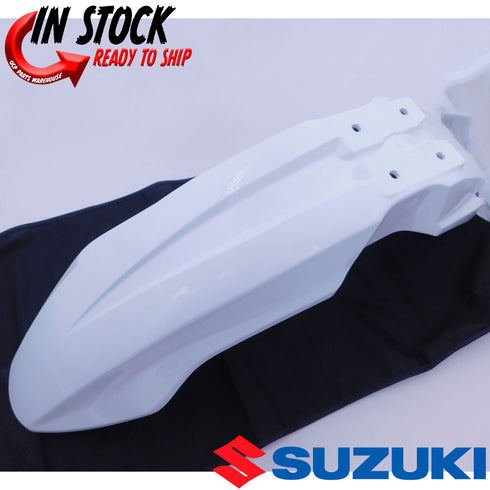 NEW OEM SUZUKI DRZ400S SM 2008-2023 WHITE FRONT FENDER 53111-29FA0-30H
