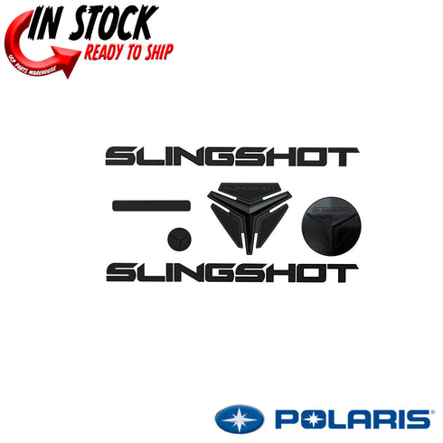 POLARIS BLACKED OUT BADGE KIT 2015 - 2021 SLINGSHOT GENUINE OEM NEW AUTHENTIC