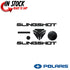 POLARIS BLACKED OUT BADGE KIT 2015 - 2021 SLINGSHOT GENUINE OEM NEW AUTHENTIC