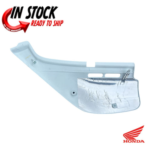 HONDA RIGHT SIDE COVER NUMBER PLATE PANEL 1993-2024 XR650L OEM GENUINE WHITE