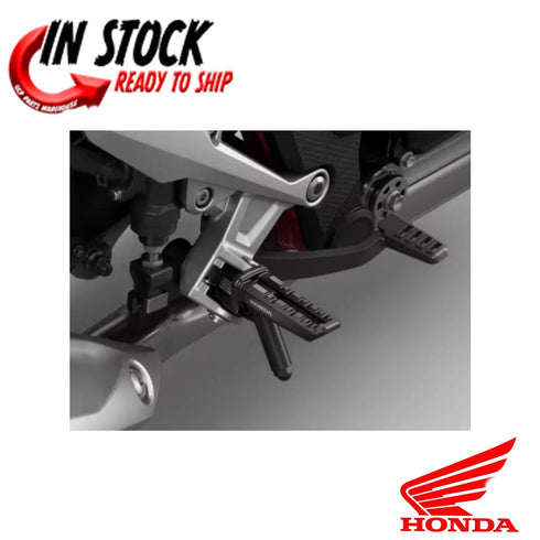 HONDA BLACK FOOTPEGS ALUMINUM W/ LOGO 2025 CB750 HORNET GENUINE OEM