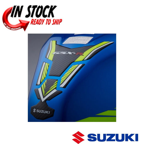BRAND NEW SUZUKI 2017 - 2025 GSX-R 1000 TANK PAD YELLOW/CARBON OEM