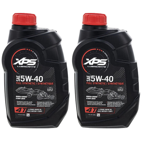BRP 9779492 Ski-Doo XPS Rotax 4-Stroke Synthetic Oil 5W-40 2 Qt Can-Am OEM