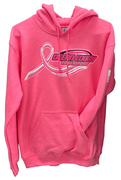 Ocean County Powersports Limited Edition Breast Cancer Hoodie - PICK COLOR/SIZE