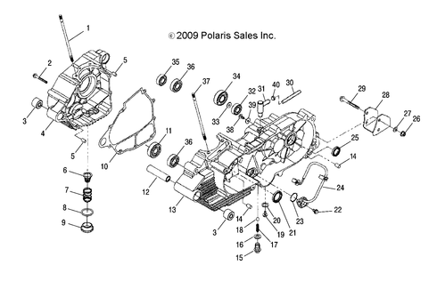 POLARIS SWITCH-CRANK CASE RZR170 PHOENIX 200 GENUINE OEM NEW 0452329