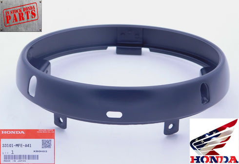 HONDA HEADLIGHT RIM TRIM RING BLACK VT750C2B SHADOW PHANTOM 2010-2020 OEM New