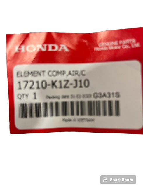 HONDA AIR FILTER ELEMENT 2021-2022 PCX150 / 2023 PCX160 OEM 17210-K1Z-J10 NEW