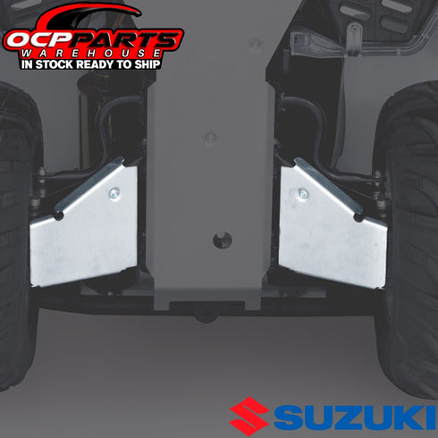 NEW 2009 - 2024 OEM GENUINE SUZUKI KINGQUAD 500 750 REAR A-ARM SKID PLATE SET