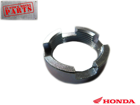 HONDA ATV, ATC, MOTORCYCLE SWINGARM PIVOT BOLT LOCK CROWN NUT, 90355-469-000