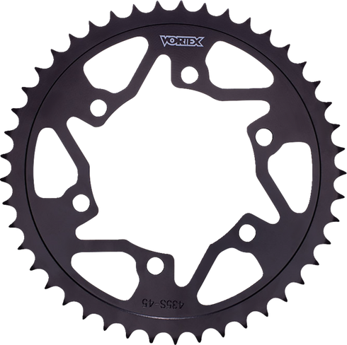VORTEX Rear Sprocket - Fits 44 Tooth - Black - Yamaha 435S-44