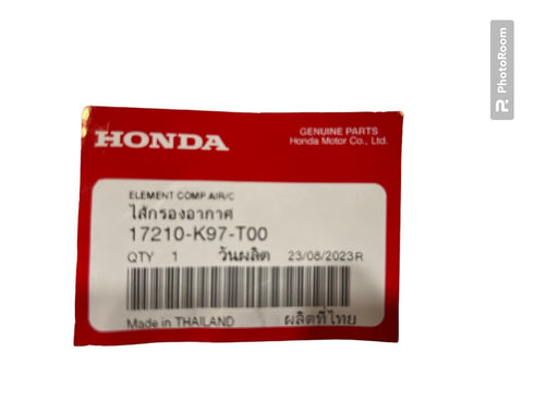 HONDA AIR FILTER ASSY 2021-2023 ADV150A ADV 150 SCOOTER 17210-K97-T00 OEM NEW