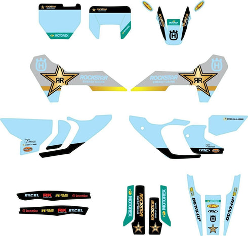 HUSQVARNA FACTORY GRAPHIC ROCKSTAR 23-25 FC 250 350 450 FX 350 450 TC 125 250
