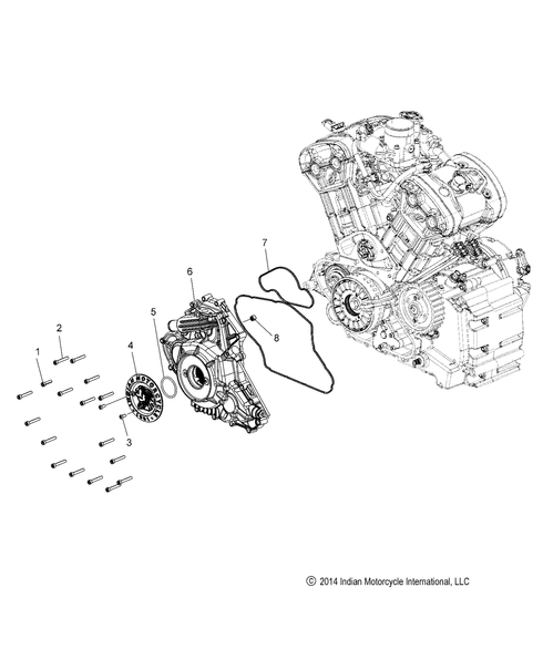 Polaris Stator Cover Gasket, Genuine OEM Part 5414562, Qty 1 5414562