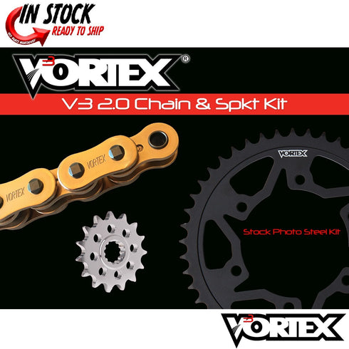 Yamaha YZF-R1 09-14 Vortex 520 Chain and Sprocket Kit 16-47 Tooth CKG6154