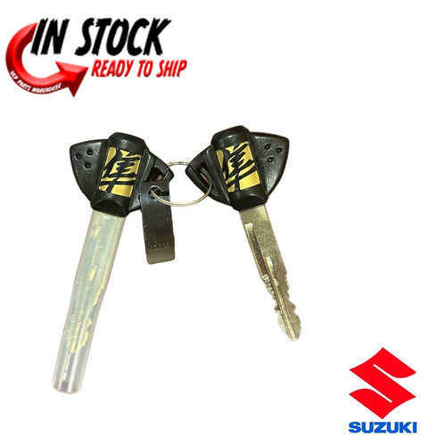 SUZUKI IGNITION LOCK SET GAS CAP 2 KEYS 2022-2024 HAYABUSA GSX1300R OEM LOGO