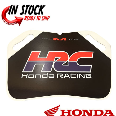 HONDA HRC PIT BOARD BY MATRIX OEM GENUINE CRF250R CRF450R AUTHENTIC