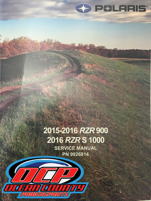 Polaris 2015 2016 RZR 900 1000 S Service Shop Repair Manual 9926814 New OEM