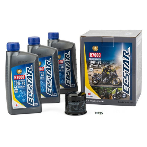 990A0-01E30-3KT SUZUKI ECSTAR R7000 SEMI SYNTHETIC 3 QT OIL CHANGE KIT