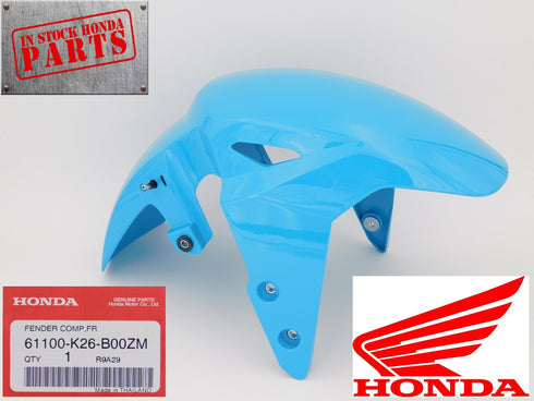 HONDA GROM 125 SPLENDID BLUE FRONT FENDER 2019 2020 61100-K26-B00ZM OEM