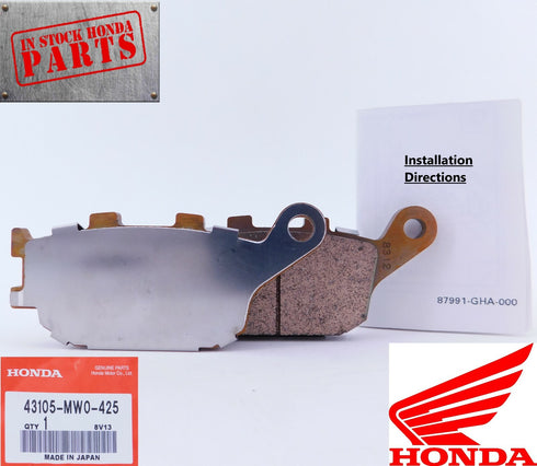 New Genuine Honda Rear Brake Pads Pad Set CBR CB VT RVT VTR VTX1300 OEM