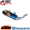 HUSQVARNA KTM FMF FACTORY 4.1 MUFFLER SLIP-ON EXHAUST 23-24 450 SX-F XC-F TITANIUM / CF