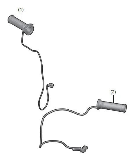 HONDA HEATED GRIPS W/ ATTACHMENT KIT 2025 CB750 HORNET GENUINE OEM