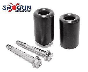 Honda 1999-2006 CBR600 F4/F4i Shogun Frame Sliders CUT VERSION Black