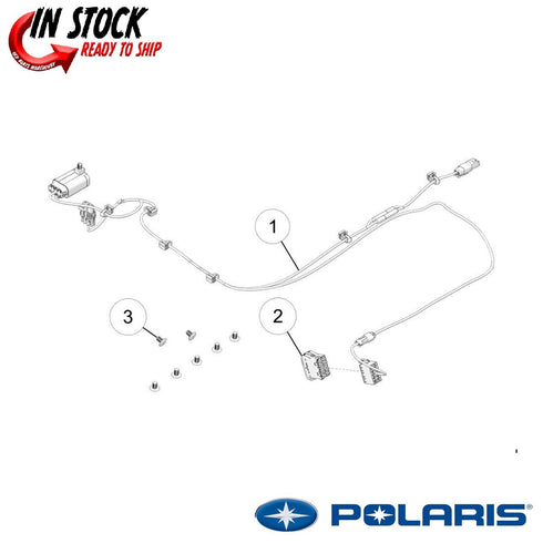 Genuine Polaris Ranger XP 1000 1000 Upper Switch Panel Lightbar Harness 2889675