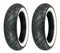 Shinko 100/90-19 & 150/90-15 777HD White Wall Tires Kawasaki Vulcan 750A/1500A,B