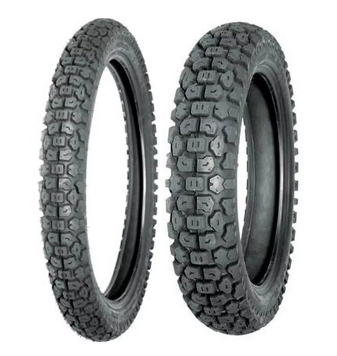 SHINKO 244 SERIES TIRE SET KAWASAKI KLR650 & HONDA XL600R 3.00-21 & 5.10-17