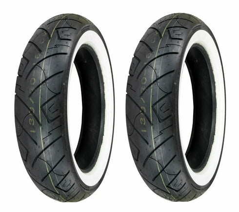 Shinko 140/80-17 & 170/80-15 777 White Wall Tires Honda VTX1300R/S/T,VT1300CR/CT