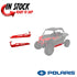 POLARIS LOW PROFILE ROCK SLIDERS 2024 RZR XP 1000 2 SEATER OEM NEW RED