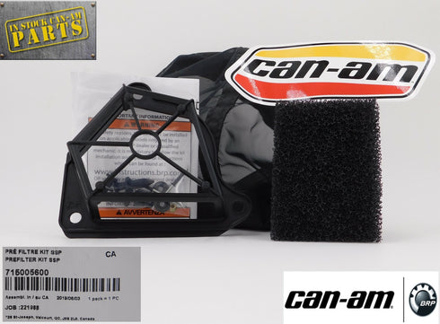 Can AM MAVERICK X3 / MAX ENGINE & CVT AIR INTAKE PRE FILTER OEM 715005600