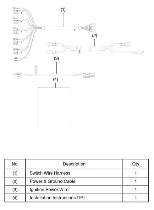 HONDA FUSE BOX WIRING KIT W MOUNT AND HARNESS 22-2025 PIONEER 1000 OEM