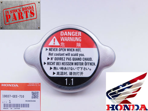 Genuine Honda Radiator Cap CB CBR TRX VT VTX CRF Many Bikes OEM 19037-GEE-710